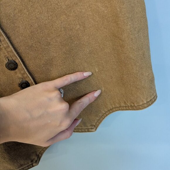 Double D Ranch Denim Vest | Western Vintage | Button Front - Picture 8 of 11